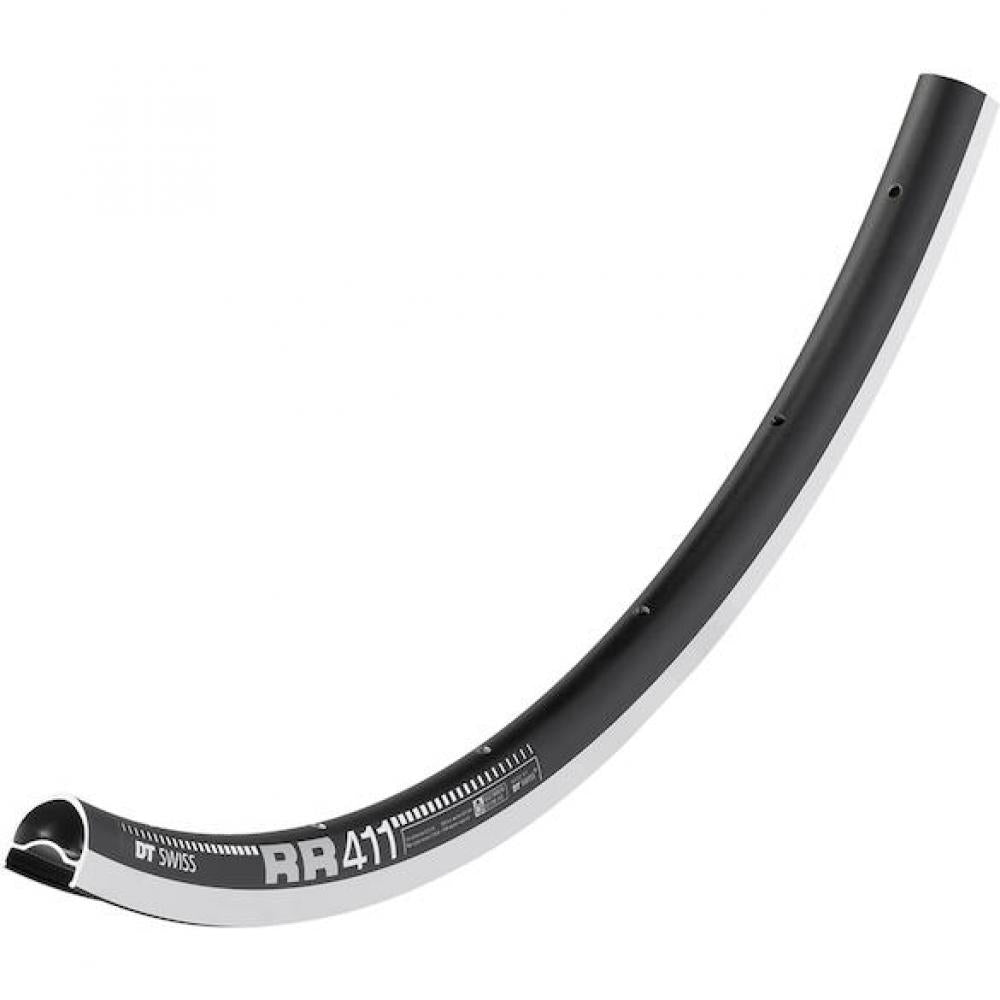 DT Swiss Felge RR 411 28"/700C 24 Loch Schwarz - leichte, steife Rennrad-Felge