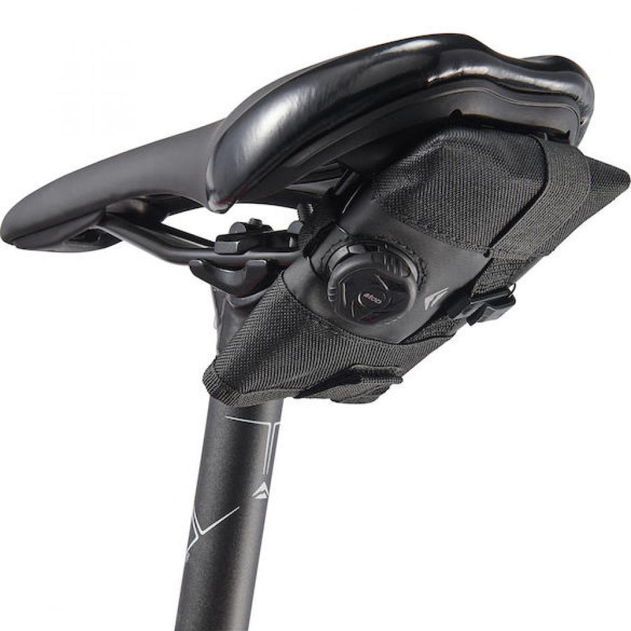 Merida Satteltasche EXPERT Road Onesize Schwarz - spritzwasserfeste Fahrradtasche mit A-top Drehverschluss