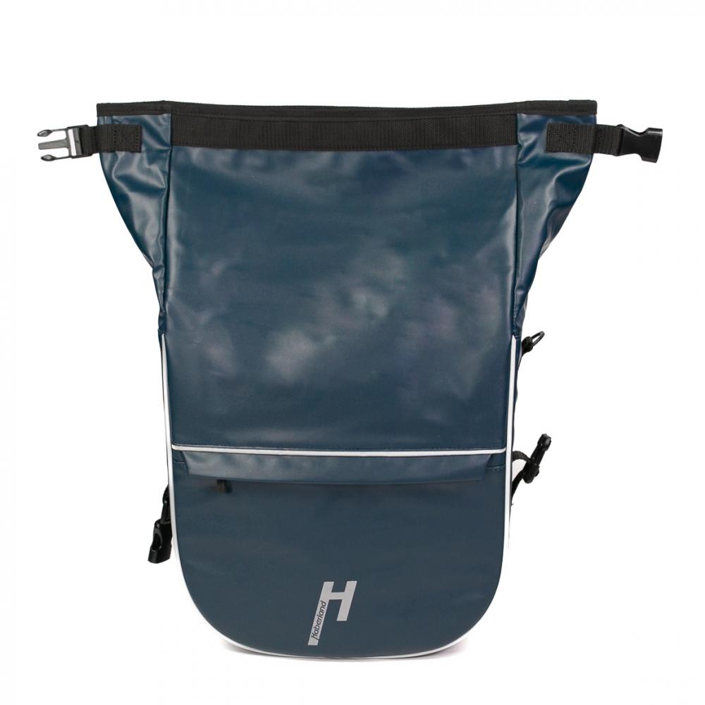 Haberland Frontträger-Tasche eMotion blau - formstarke, wasserdichte Transportlösung
