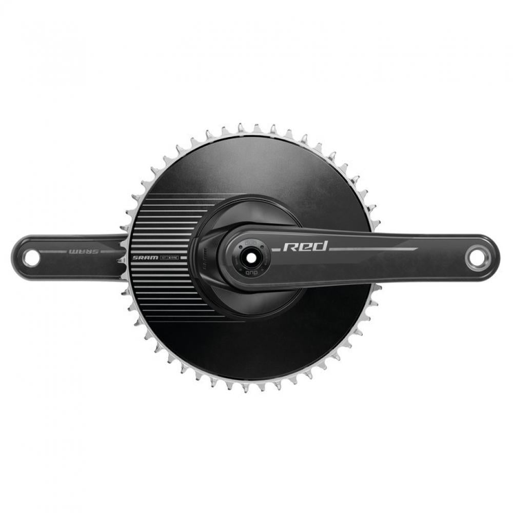 SRAM RED 1 E1 Aero Kurbelgarnitur 160mm, ultraleicht für maximale Aero-Performance, in Schwarz.