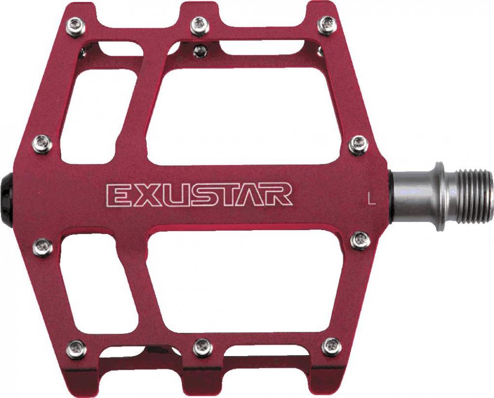 Exustar Plattformpedal MTB/BMX rot Industriegelagert