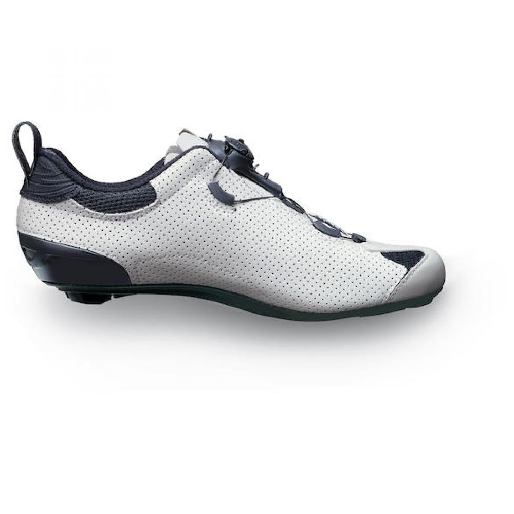 Sidi ROAD Tri-Sixty white 46.5 Weiß - Triathlon-Rennradschuh mit maximaler Kraftübertragung
