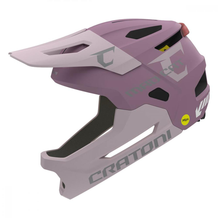Cratoni MadCat MIPS Fullface-Helm blush-rose matt S-M (49-56 cm), MIPS, abnehmbarer Kinnbügel, 15 Belüftungen, Rücklicht, EN1078 zertifiziert