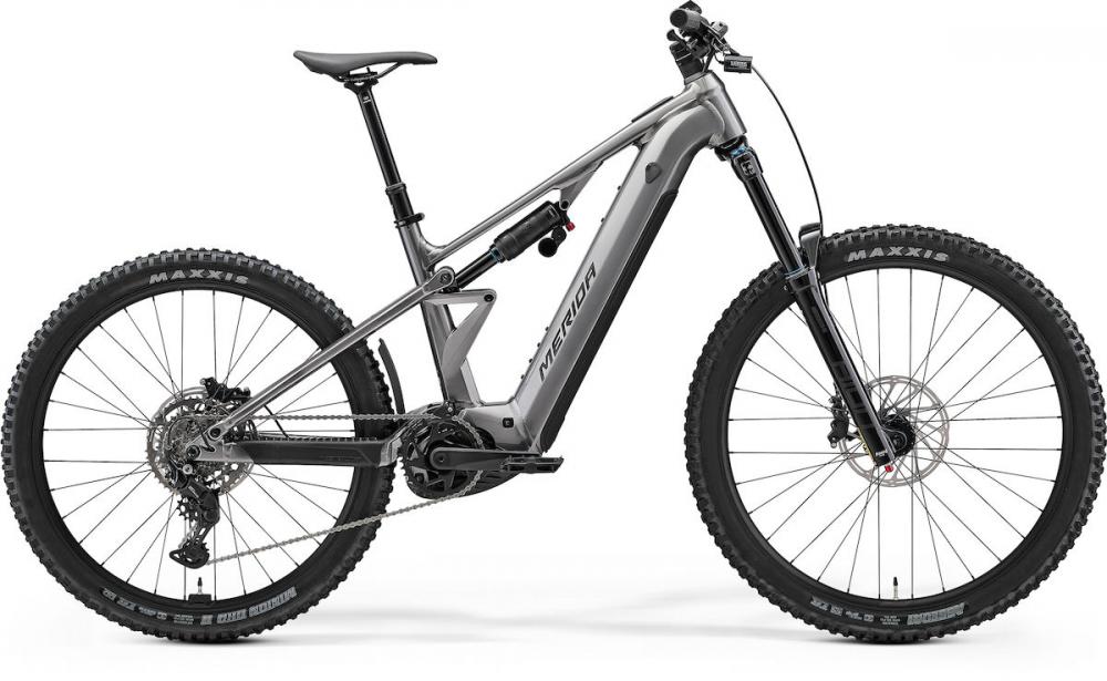 Merida eONE-EIGHTY 400 E-MTB Fully - Größe XS - gunmetal grey-black - 800 Wh - Bosch Performance Line CX - 180 Millimeter Federweg