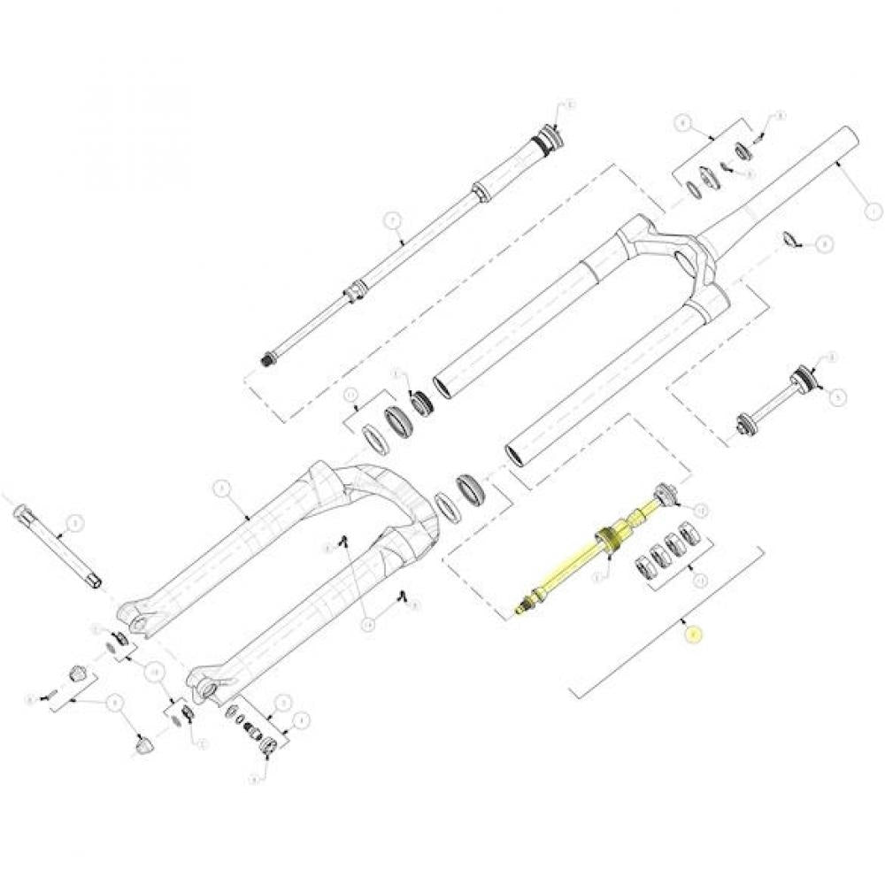 Manitou Federeinheit Dorado Air Spring für 27,5/29 Zoll Schwarz - Upgrade für Mattoc Pro/Expert