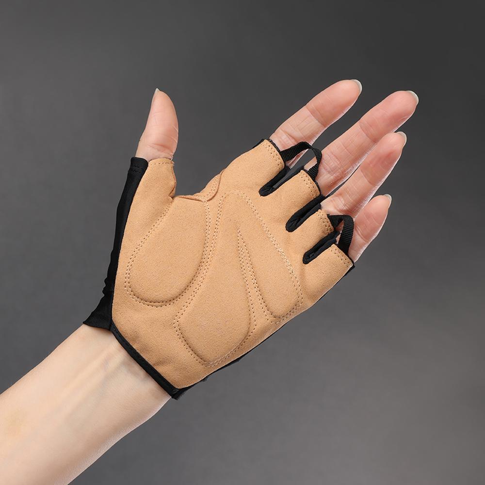 CHIBA ECO Glove Pro - Radhandschuhe schwarz, Größe M, atmungsaktiv & gepolstert