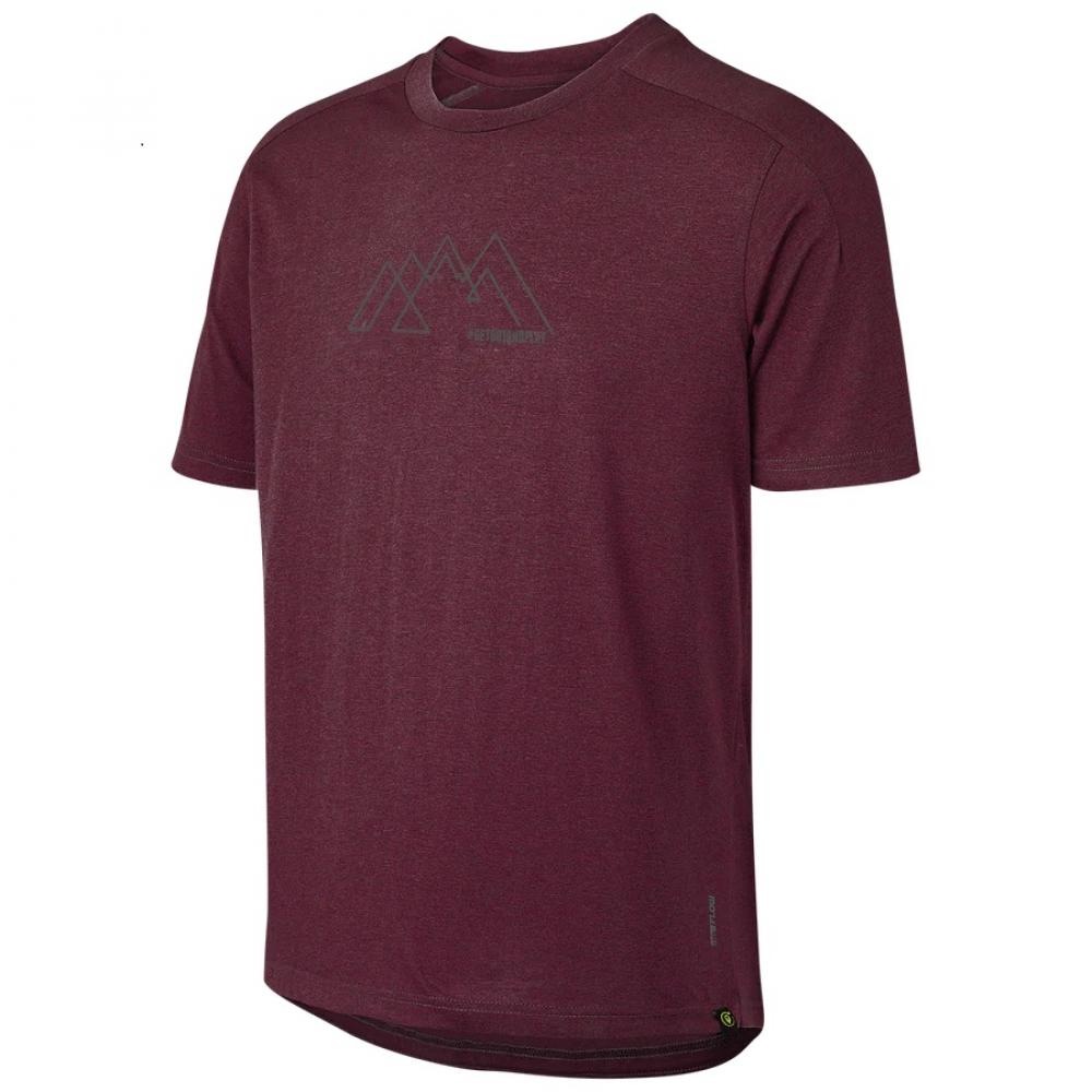 IXS Sports Division iXS Flow Tech Kids Tee KM Raisin - funktionelles Kinder-Bikeshirt