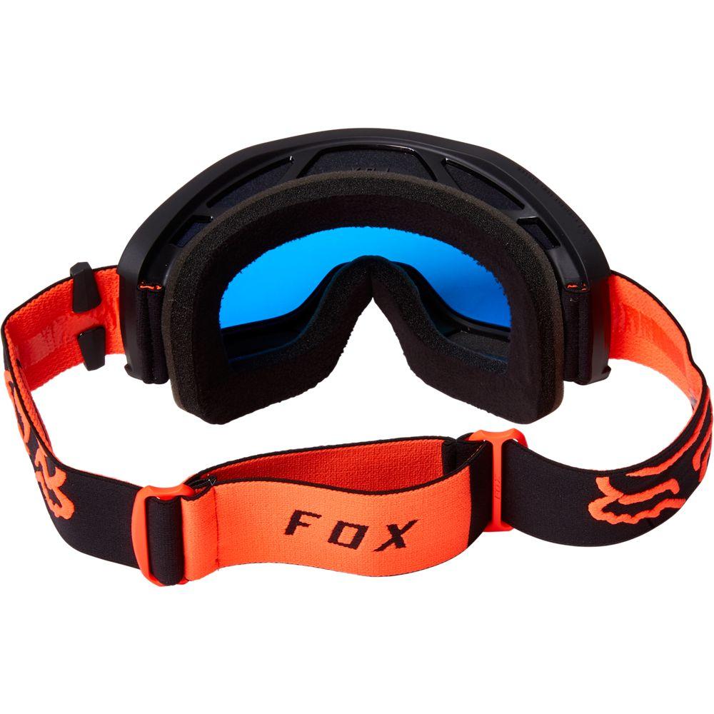 Fox Brille Main Stray Goggle Spark Flo Schwarz/orange verspiegelt