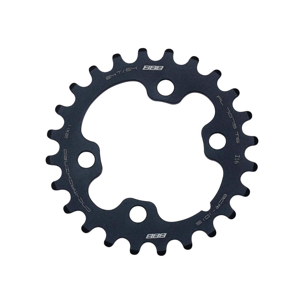 BBB Cycling Kettenblatt MTBGear Shimano XT 24T 64mm schwarz - präziser Antrieb für moderne Ausführung