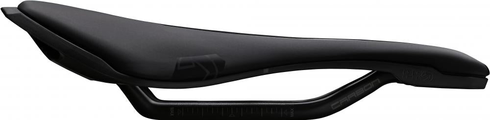 PRO Fahrradsattel Stealth Team 142 mm Schwarz - aerodynamischer Rennradsattel mit Carbon-Gestell