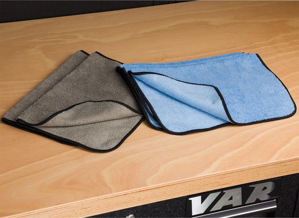 VAR Microfasertücher 5er-Set 40 x 30 cm - hochsaugfähige Reinigungstücher