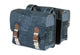 Basil Bohème Doppelte Fahrradtasche, 35 Liter, Blau, wasserabweisend, Reflektordetails, geeignet für E-Bikes, Universal Bridge System