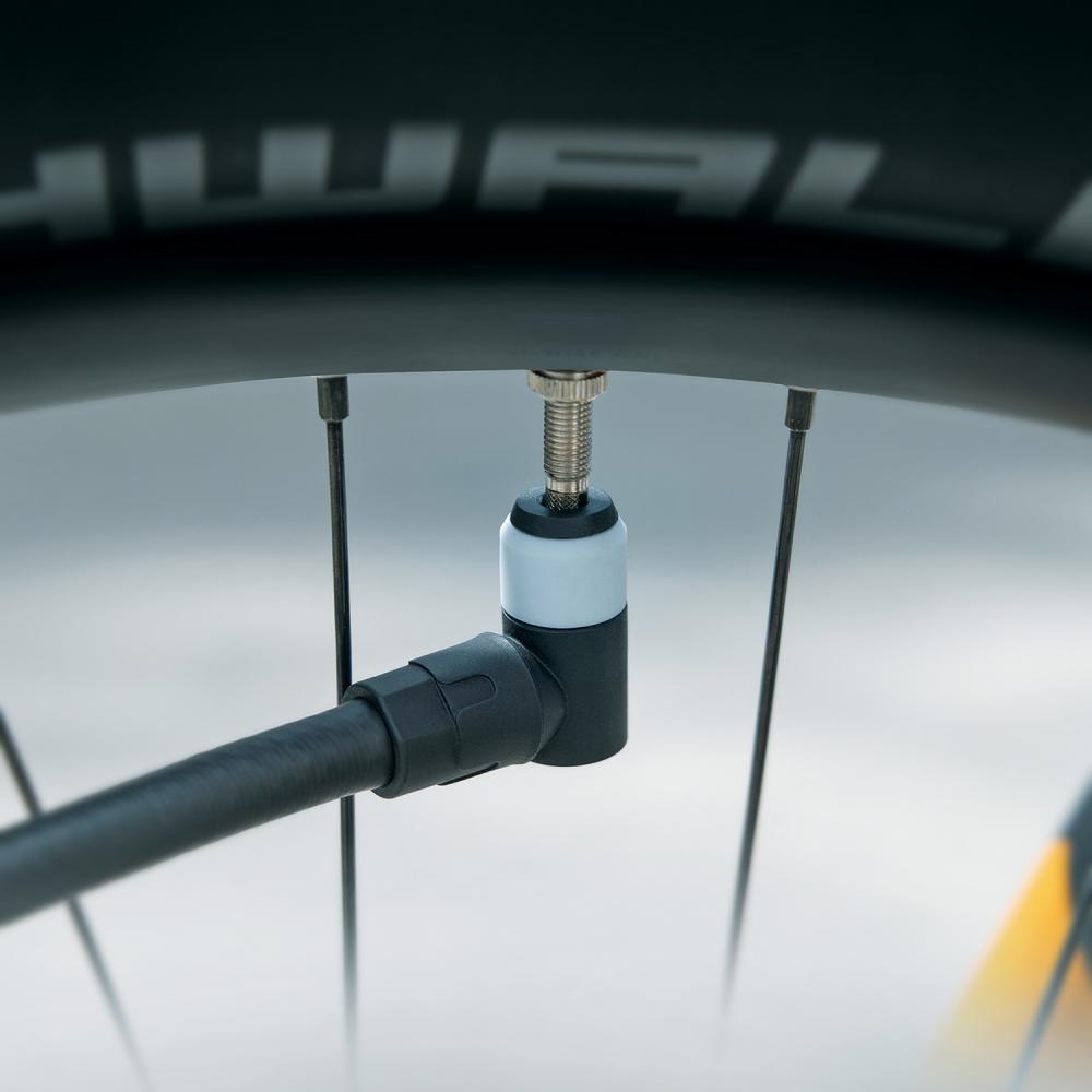 SKS Air-X-Plorer 10.0 Editions-Standpumpe mit Clik Valve & Manometer, 476 cm³ Hub, bis 10 bar, Soft-Touch-Griff, Made in Germany