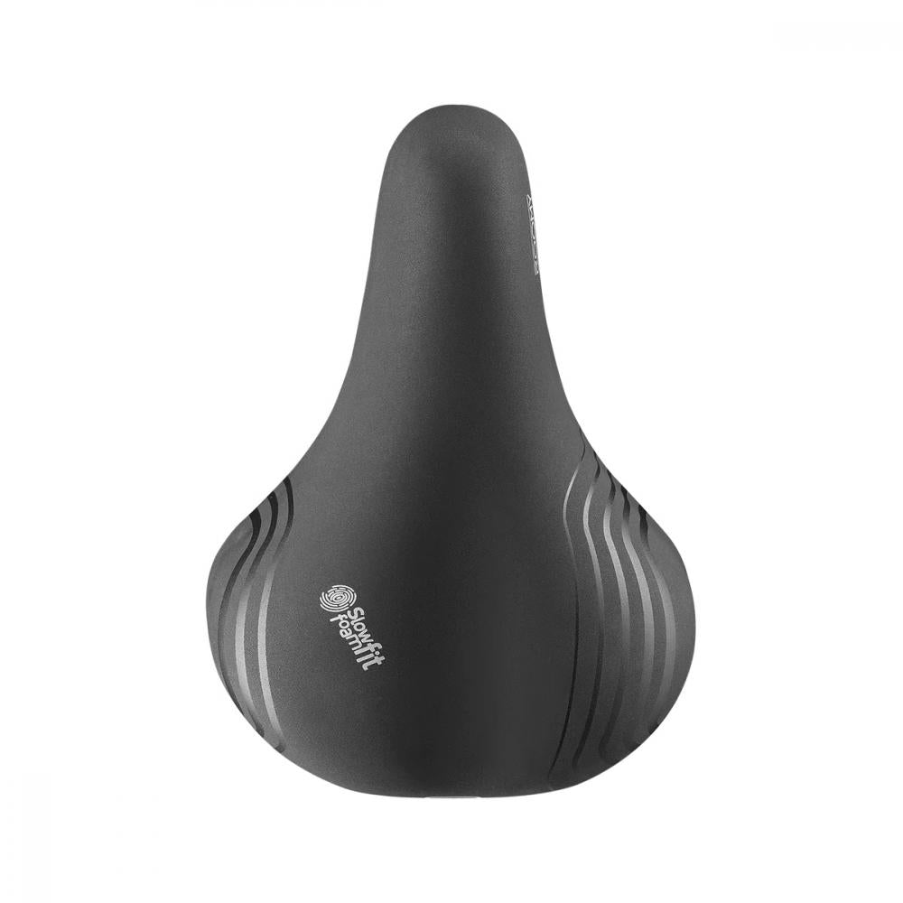 Selle Royal Roomy Moderate Unisex Fahrradsattel, schwarz, mit Slowfit Foamfit Technologie.