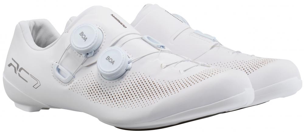 SHIMANO Fahrradschuhe RC703W Damen Road SPD-SL Fahrradschuhe Größe 38 Weiß