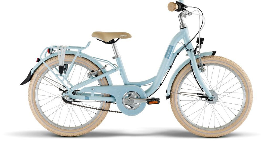PUKY Skyride 20-3 Retro Blue - Kinderrad 20 Zoll, 3-Gang