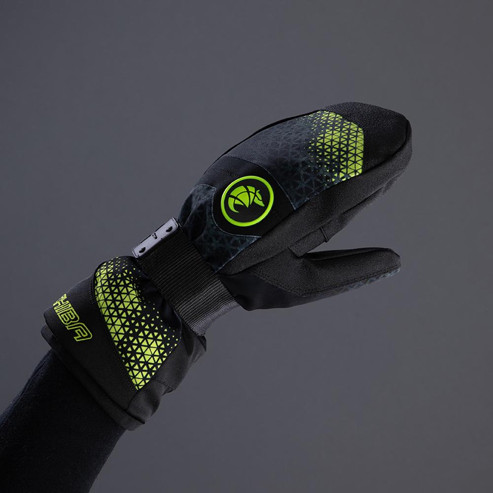 CHIBA Board Mitten - wasserdichte Primaloft Radhandschuhe mit Schiene, Gr. 11, dk. grau/n