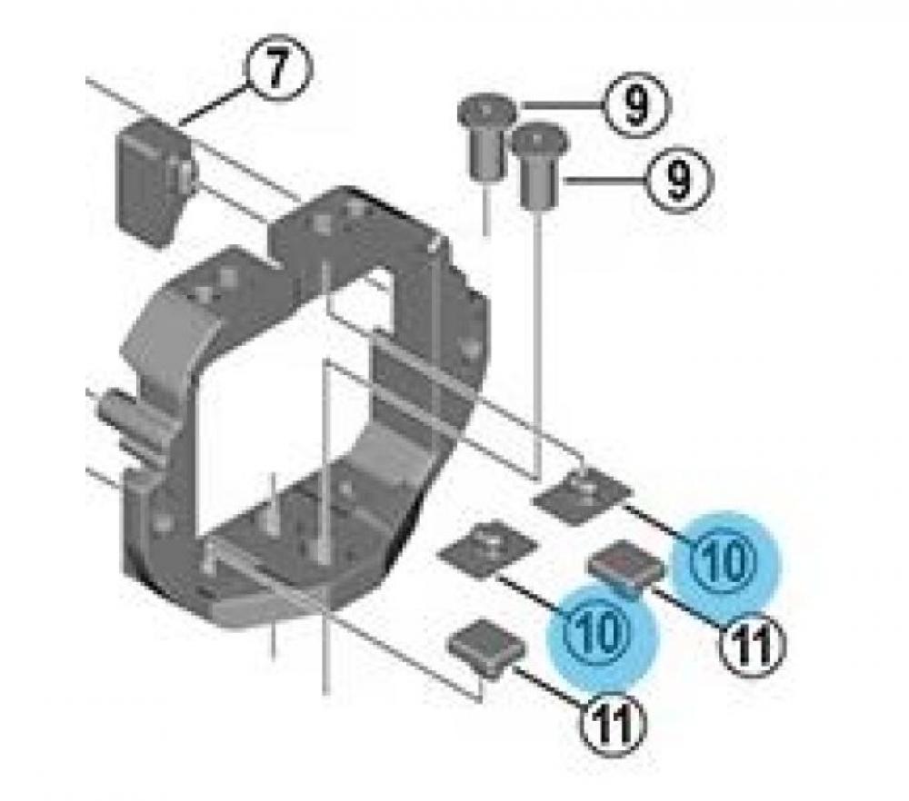 SHIMANO Gummi (B) für untere Befestigungseinheit BM-E8030/BM-E8031 - 2 g, Ersatzteil