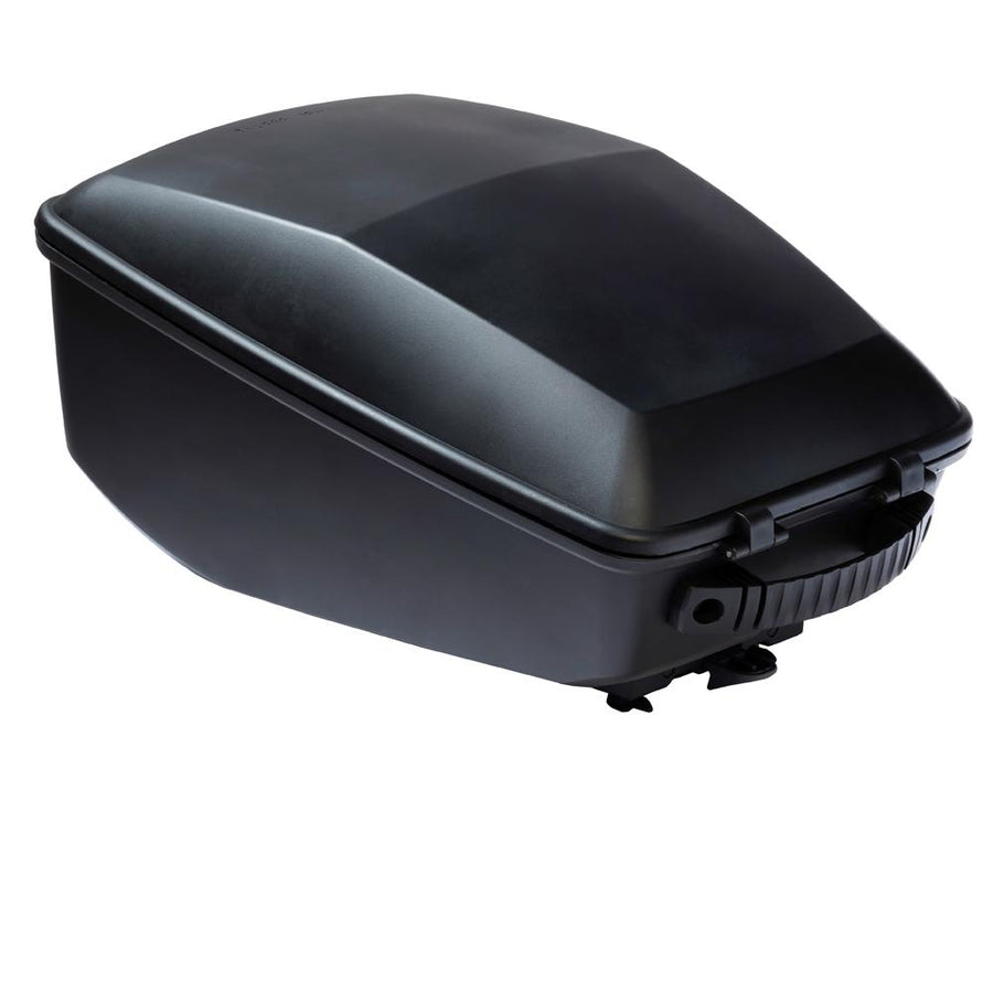 Racktime Tour Box Fahrradkoffer 13,3L - 22x27x38cm - schwarz - abschließbar - mit Snapit Adapter - Tragegriff - Reflektor - ideal für Gepäckträger - robust