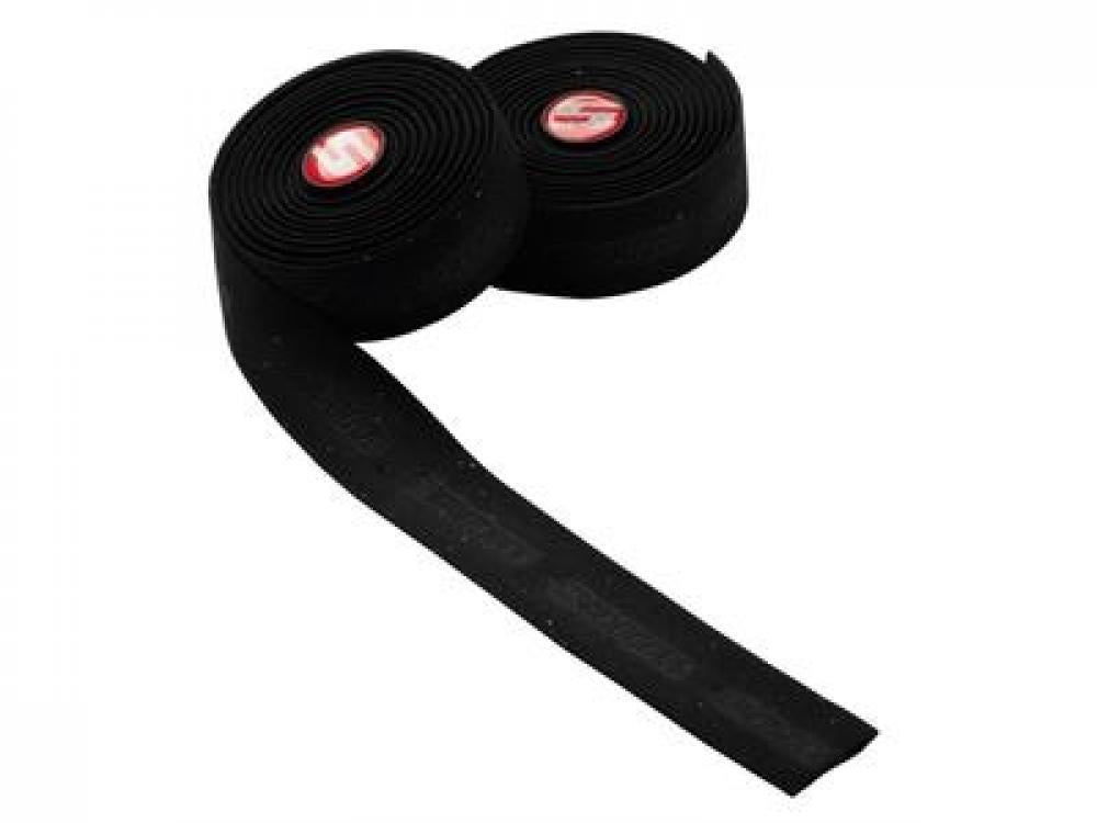 SRAM SuperCork Lenkerband schwarz, komfortables Vinyl-Fahrradlenkerband mit rotem S-Logo.