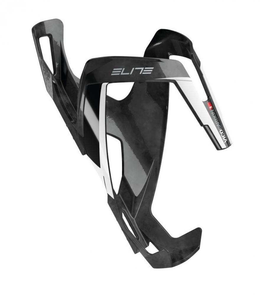 Elite Trinkflaschenhalter Vico Carbon schwarz glänzend/weiß