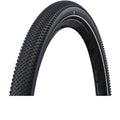 Schwarzer Schwalbe G-ONE Allround Performance Line 29 Zoll Gravel-Faltreifen mit feinem Noppenprofil und weißem Seitenstreife