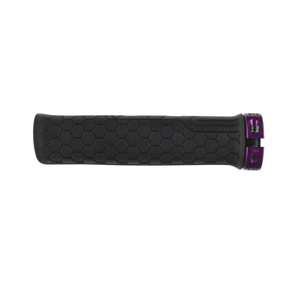 Race Face Getta Grip Lock-On Griff, 33mm, lila/schwarz - sicherer Halt und Komfort