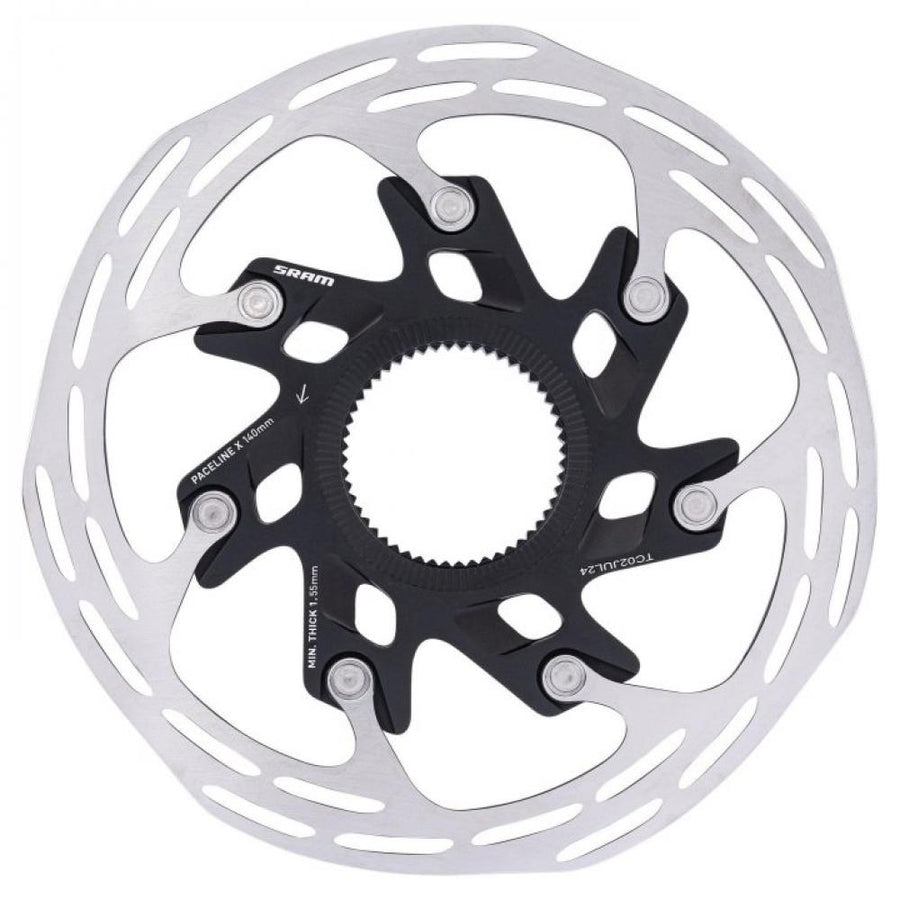 SRAM Bremsscheibe Paceline X 140 mm - leiser Hochleistungs-Rotor für Rennrad und Gravel - Scheibenbremse