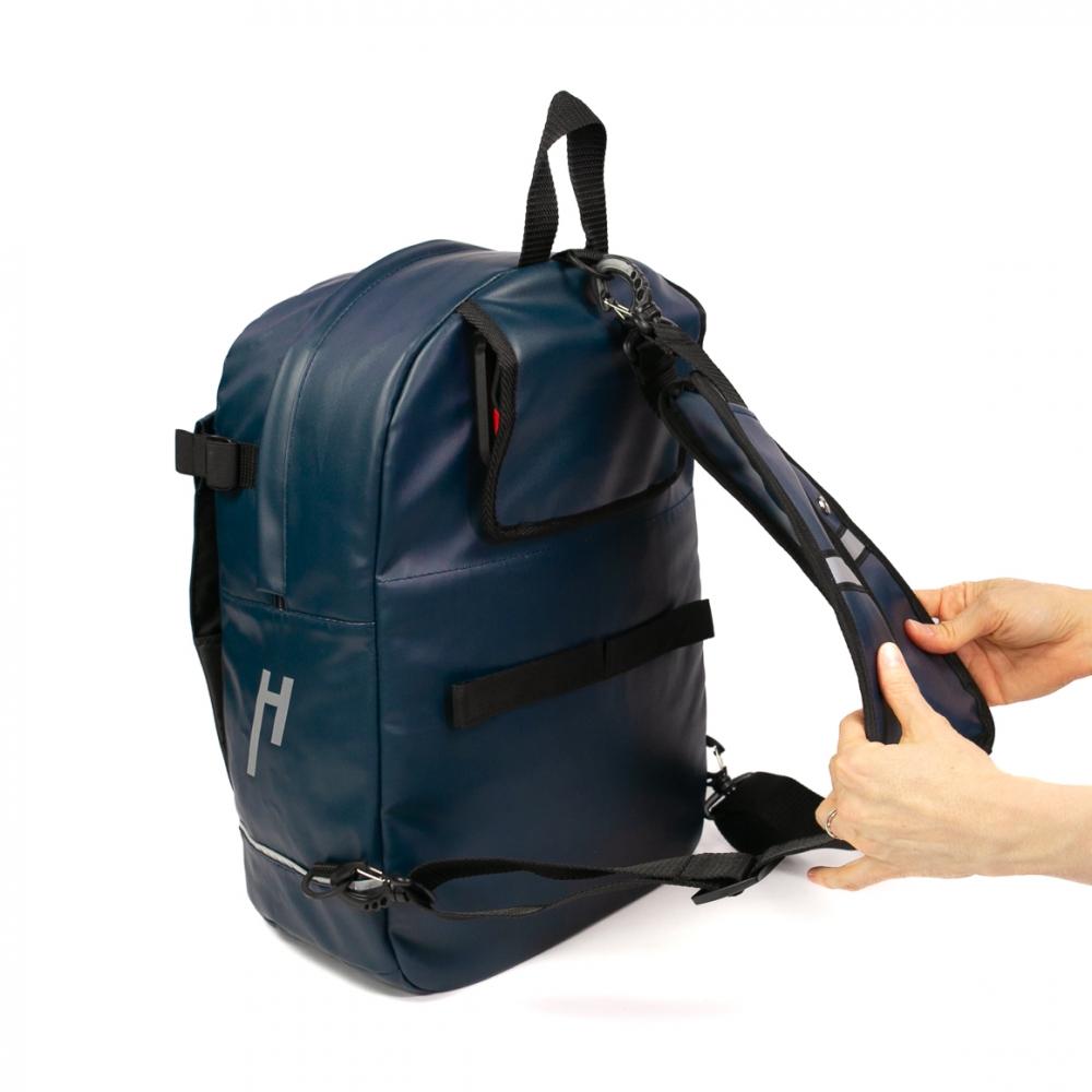 Haberland Bike-Rucksack Lucky Active Plus blau - variable Gepäckträger- & Rucksacklösung