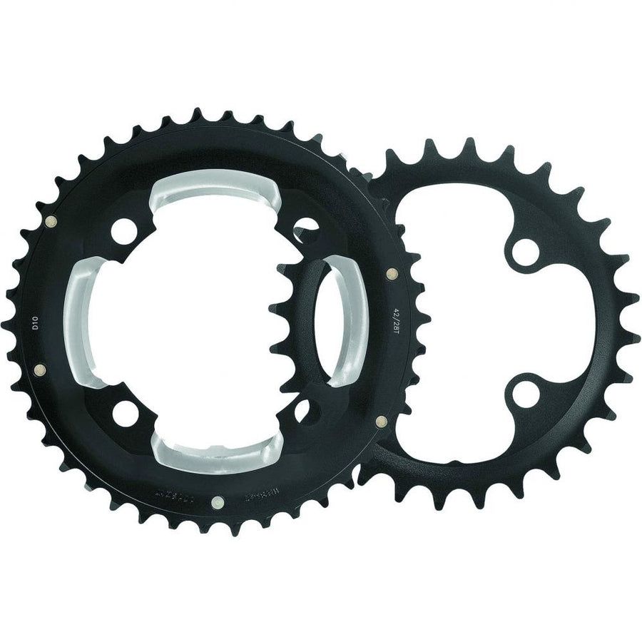 FSA Kettenblatt Brose 42x28 schwarz, zwei Fahrrad-Kettenblätter für E-Bike