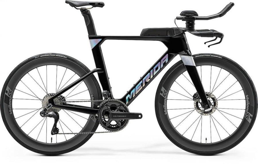Merida TIME WARP TRI Limited IV1 XS METALLIC BLACK(FLASH - aerodynamisches Triathlon-Zeitfahrrad