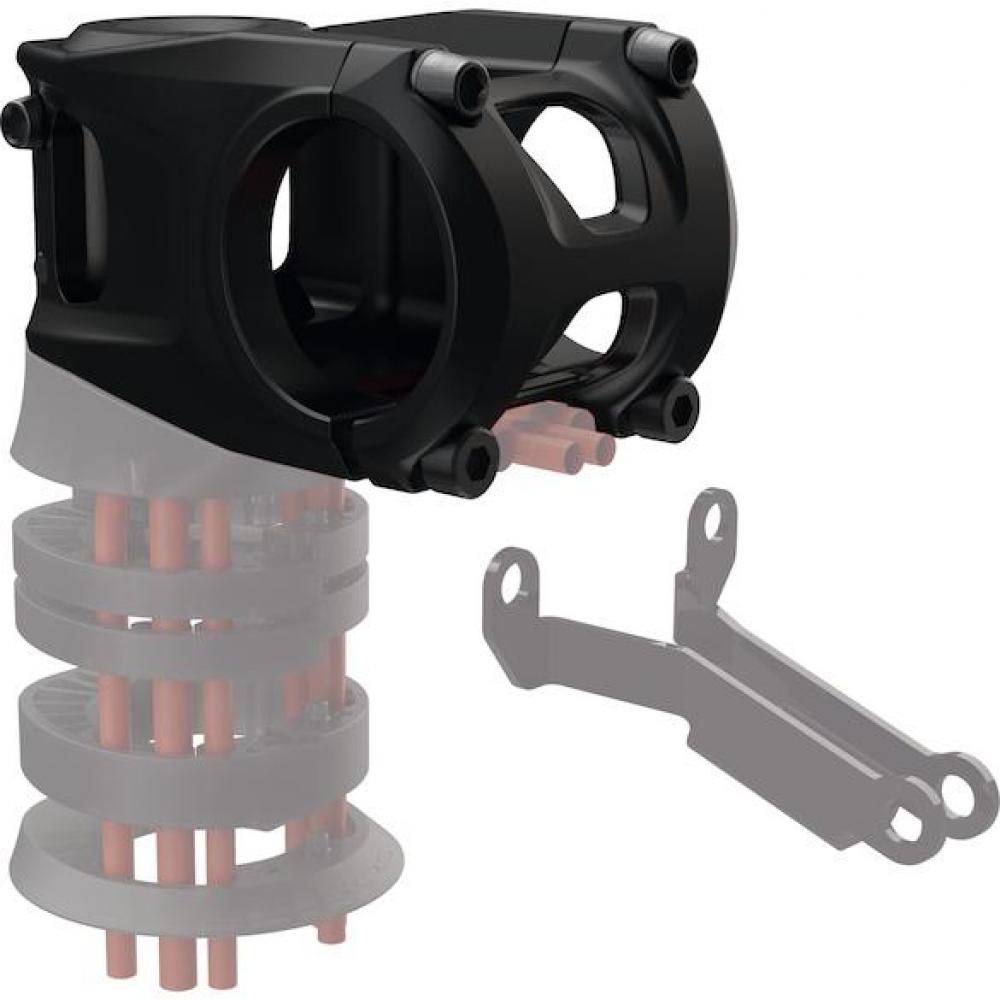 Procraft Vorbau Trail Pro 35 AICR 50 mm Schwarz mit AICR-Spacern und Zubehörhalterung, 187 g Leichtgewicht.