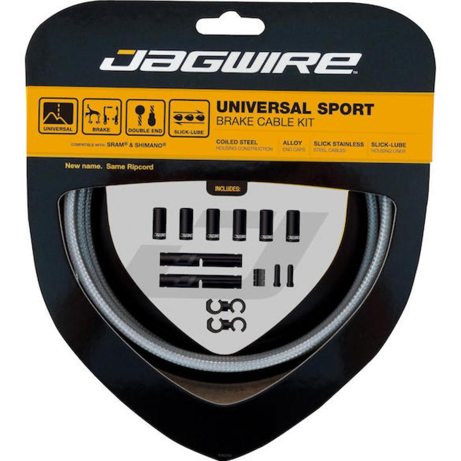 Jagwire Bremszugset Universal Sport Standardlänge Sterling-Silber - reibungsarme Bremsperformance