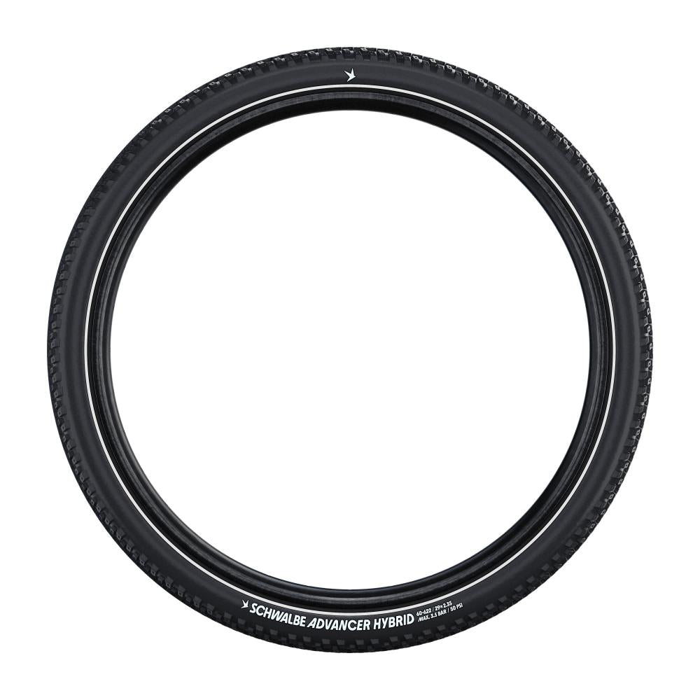 Schwalbe Advancer Hybrid 60-622 schwarzer Drahtreifen, effizienter SUV/ATB-Trekkingreifen.