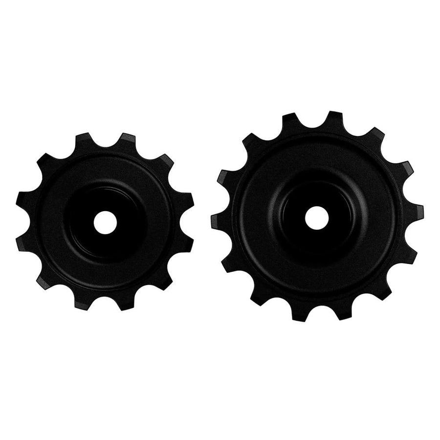 Nova Ride 12z/14z Schaltrollenset EVO S Schwarz - 7075 Aluminium mit Keramiklagern für Sram 12-fach