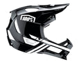 100% Trajecta helmet w/Fidlock XL black/white - leichter Fullface-Helm mit Top-Schutz