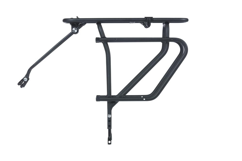 Basil Cargo Heckgepäckträger schwarz, Aluminium, 26-28 Zoll, 30kg, MIK-kompatibel, 120mm Rücklicht.