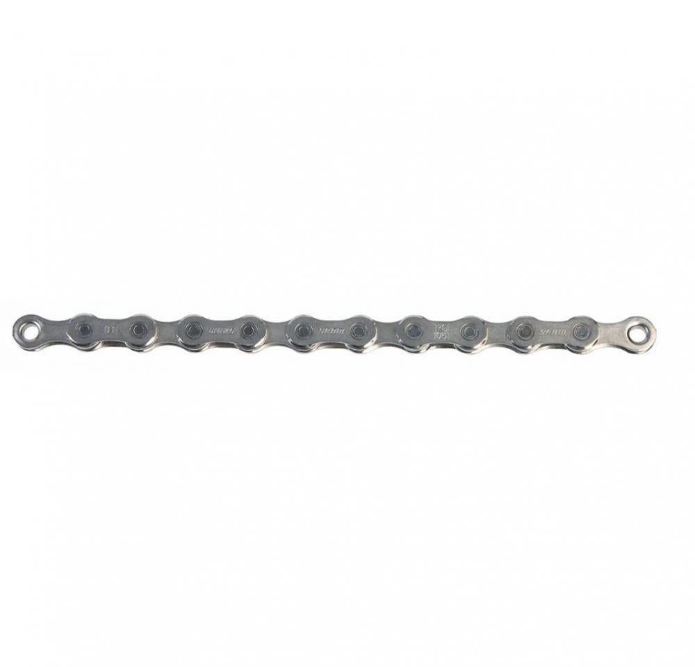 SRAM PC-1051 10-fach Fahrradkette mit 114 Gliedern und PowerLock Verschlussglied in der Seitenansicht.