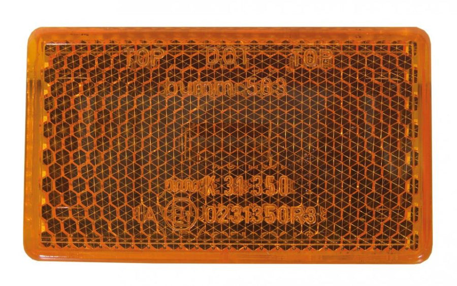 Busch&Müller seitlicher Rückstrahler eckig 563/2-2 für Starrgabel, orange