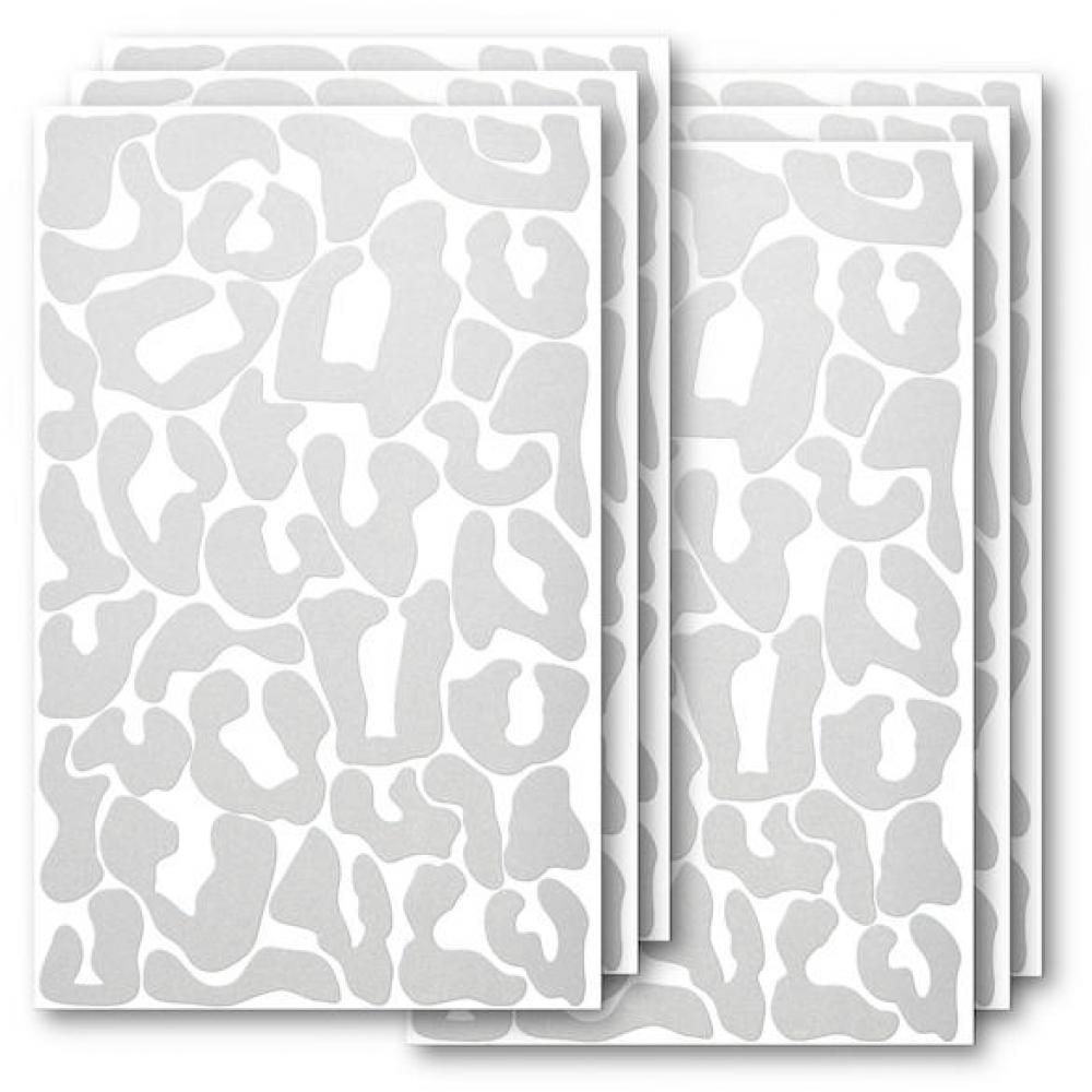 Luxshield Reflektor-Sticker Leopard One Size Silber - mehr Sichtbarkeit im Stradenverkehr