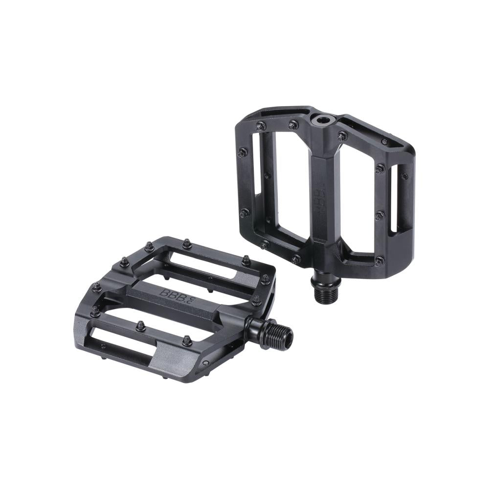BBB Cycling BBB Pedale Enigma 100x100 mm schwarz - leichtes Plattformpedal mit Grip