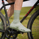 VeloToze Überschuh Silicone Snap Road lang L (43-46) dusty green - warm, wasserdicht & aerodynamisch