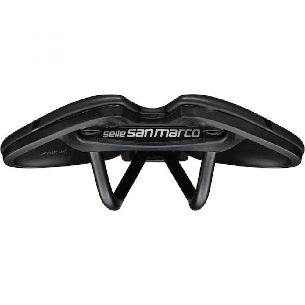 Selle San Marco Sattel Aspide Short Sport 155 x 250 mm Schwarz - kurzer Rennradsattel mit Komfort