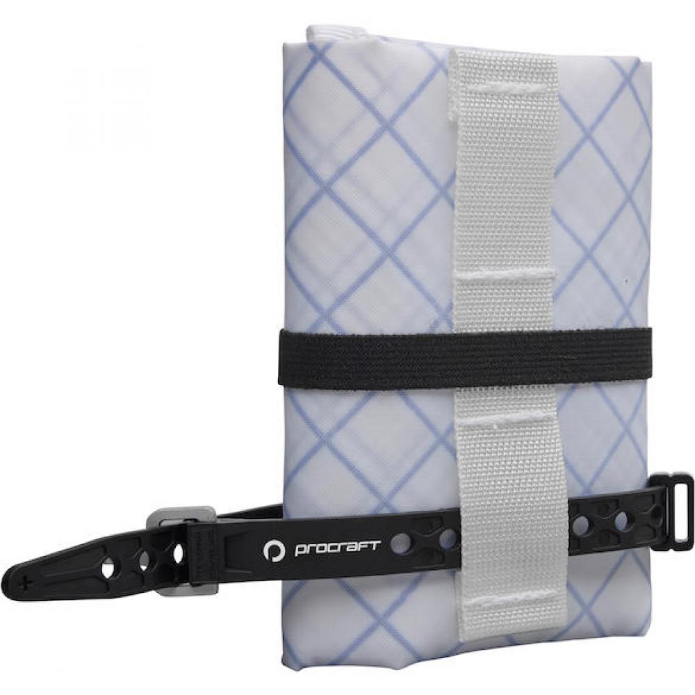 Procraft Satteltasche Strap Pack Größe M Weiß - nachhaltige, wasserdichte Satteltasche