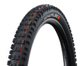 Schwalbe Eddy Current Front E-Bike MTB Reifen 27.5x2.80 schwarz, faltbar, aggressives Profil mit orange Streifen.
