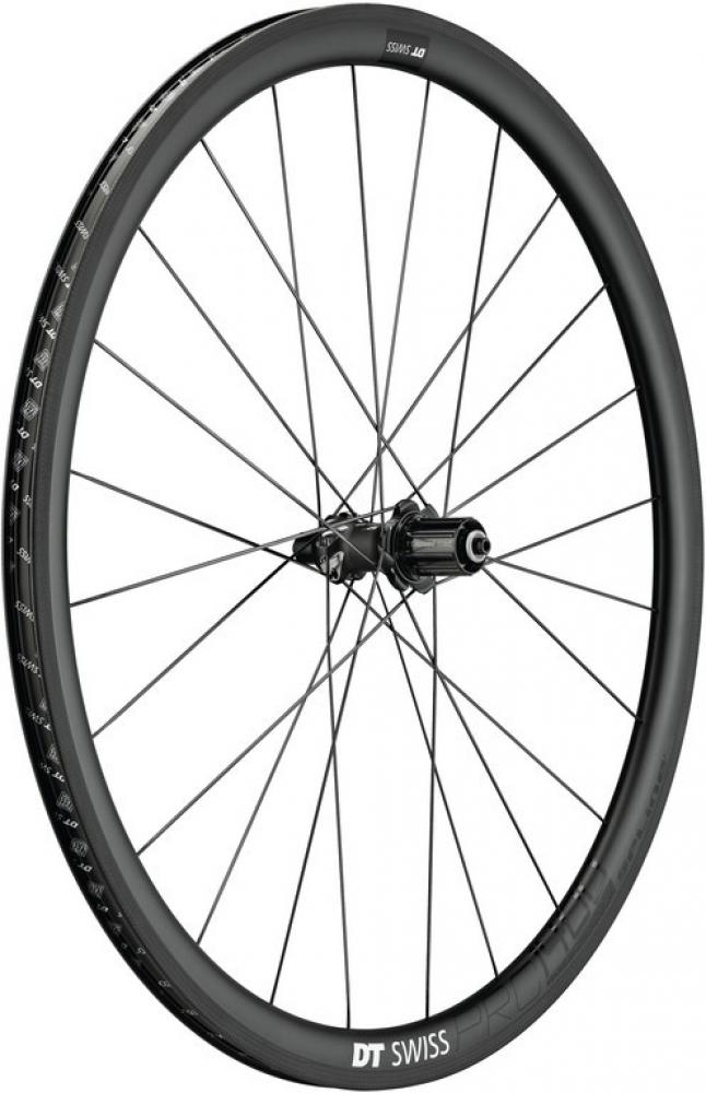 DT Swiss Laufrad PRC 1400 Spline 35 622x18 mm schwarz - leichtes Carbon-Performance-Laufrad