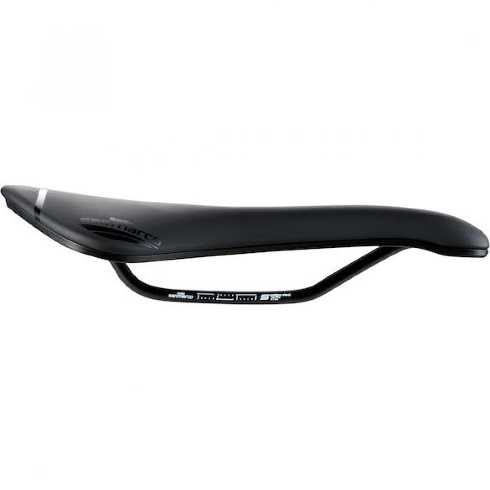 Selle San Marco Sattel Aspide Short Sport 155 x 250 mm Schwarz - kurzer Rennradsattel mit Komfort