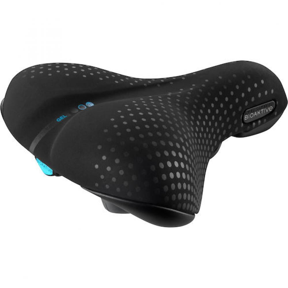 Selle San Marco Sattel City Gel 220 x 269 mm Schwarz - komfortabler City-Fahrradsattel mit Gelpolsterung