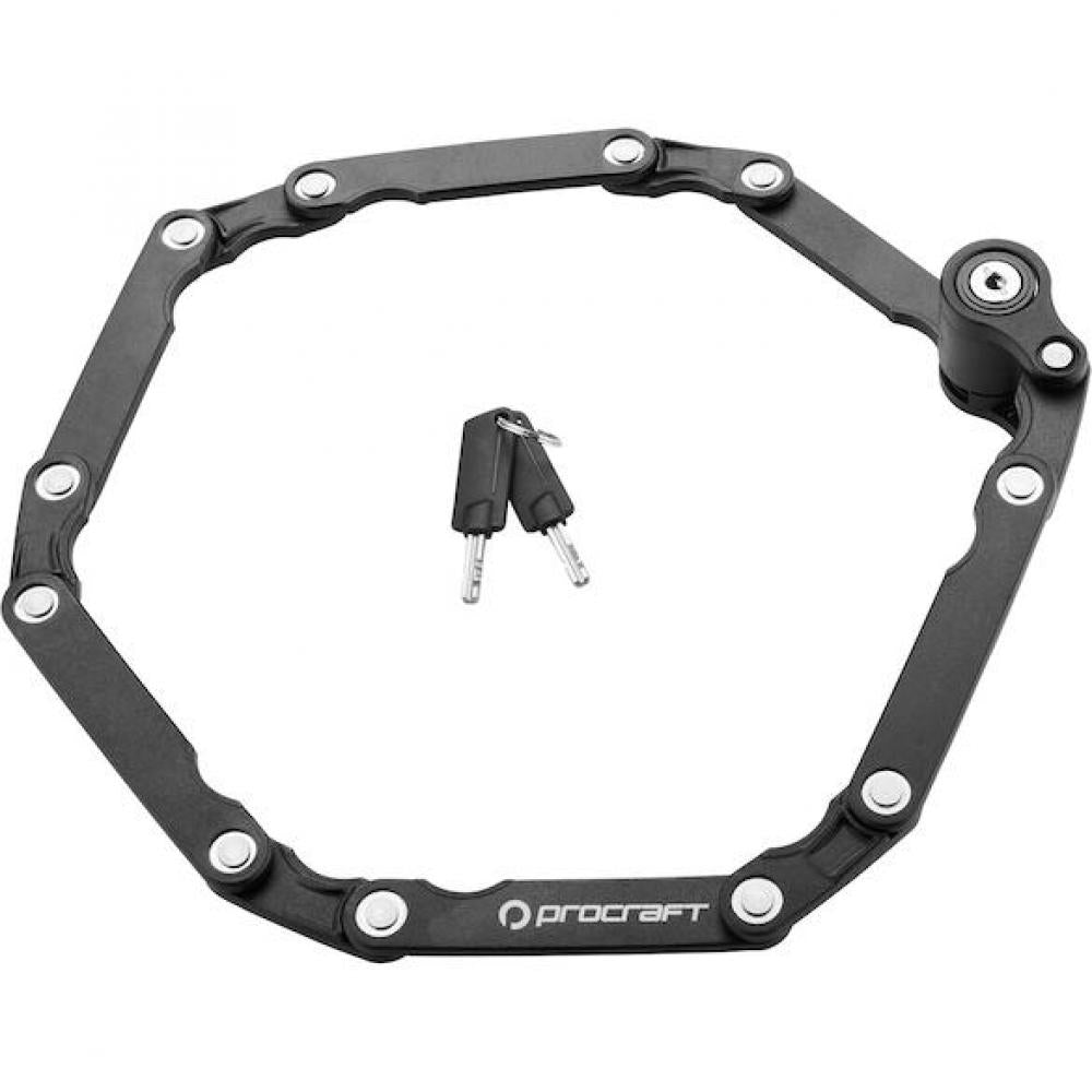 Procraft Faltschloss Allround Essential 790 mm Schwarz - kompakte Sicherheit