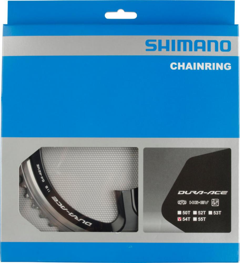 SHIMANO Kettenblatt DURA-ACE FC-9000 54Z Silber/Schwarz - maximale Antriebsperformance